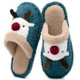 thumbnail image 1 of Ecetana Women's Christmas Fuzzy Cute Warm House Slippers Bedroom Indoor Shoes, 1 of 7