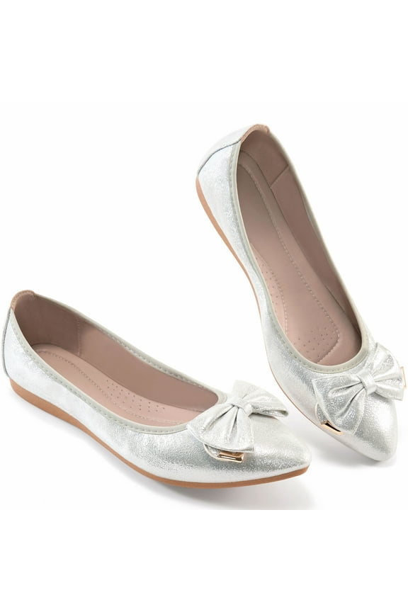 Women's Flats Shoes Pointed Toe Ballet Flats for Women Foldable Comfort Light Weight Slip-On Dress Shoes