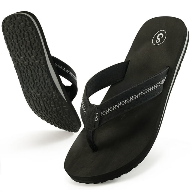 Ecetana Women's Flip Flops Summer Flats Sandals Yoga Mat Comfortable Beach Thong Sandals