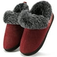 thumbnail image 1 of Ecetana Women's Fuzzy Memory Foam Closed Back Slippers Faux Fur Lined House Shoes, 1 of 6