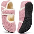 thumbnail image 1 of Ecetana Women's Fuzzy Mary Jane House Slippers with Adjustable Strap, 1 of 7