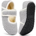 thumbnail image 1 of Ecetana Women's Fuzzy Mary Jane House Slippers with Adjustable Strap, 1 of 7