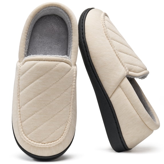 Ecetana Women's House Slippers Closed Back Memory Foam Indoor Shoes