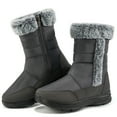 thumbnail image 1 of Ecetana Women's Mid Calf Waterproof Winter Snow Boots Warm Faux Fur Lined Fashion Hiking Boots, 1 of 6