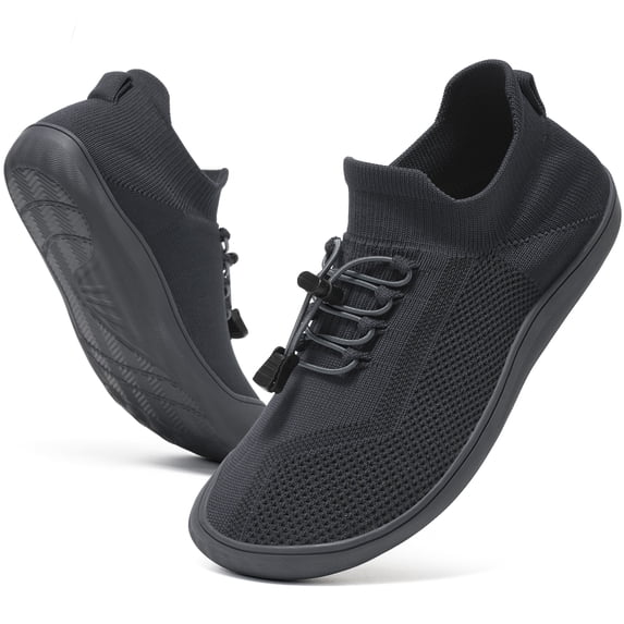 Ecetana Women's Minimalist Walking Shoes Wide Toe Barefoot Shoes Casual Sneakers Breathable Slip On Shoes