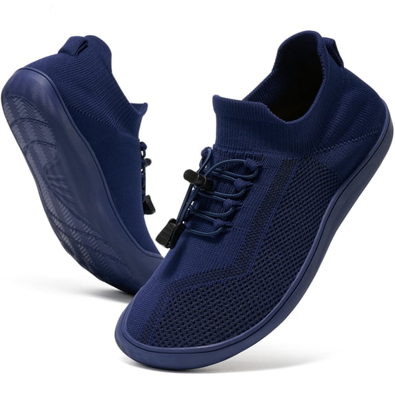 Ecetana Women's Minimalist Walking Shoes Wide Toe Barefoot Shoes Casual Sneakers Breathable Slip On Shoes