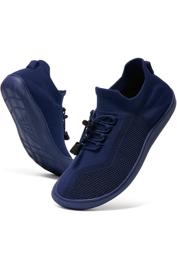 Women's Minimalist Walking Shoes Wide Toe Barefoot Shoes Casual Sneakers Breathable Slip On Shoes