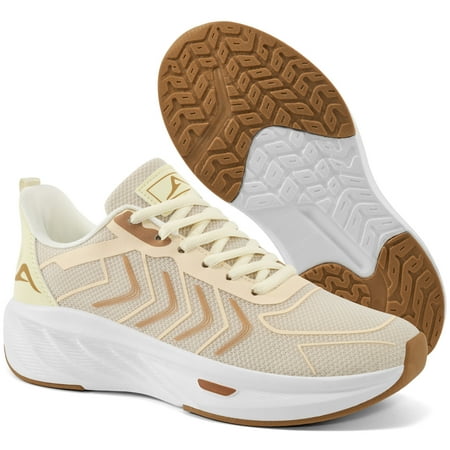 Ecetana Women's Walking Tennis Shoes Non-Slip Breathable Mesh Athletic Workout Sports Sneakers