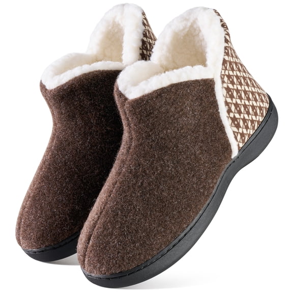 Ecetana Women's Slippers Faux Fur Warm Shoes Foam Indoor Comfortable Home Shoes Winter Fashion Fuzzy Slippers