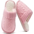 thumbnail image 1 of Ecetana Women's Slippers Soft Plush Slippers Non-slip Warm Home Shoes Memory Foam Slippers, 1 of 7