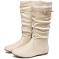 thumbnail image 1 of Ecetana Women's Slouchy Knee-High Boots with Flat Heel and Side Zipper, 1 of 7