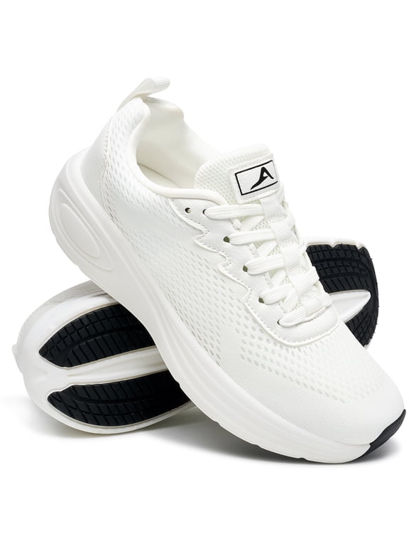 Women's Platform Walking Shoes Lightweight Breathable Mesh Sneakers for Casual Work