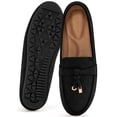 thumbnail image 1 of Ecetana Women's Suede Loafers Slip-On Flat Shoes Round Toe Casual Shoes for Daily Office Walking, 1 of 6