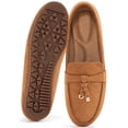 thumbnail image 1 of Ecetana Women's Suede Loafers Slip-On Flat Shoes Round Toe Casual Shoes for Daily Office Walking, 1 of 6