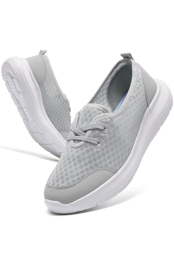 Women's Walking Shoes Slip-On Sneakers Mesh Breathable Casual Athletic Shoes