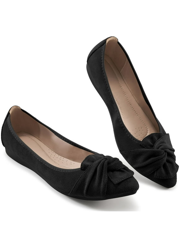 Womens Flats Pointed Toe Ballet Flats for Women Comfort Soft Slip On Flat Shoes