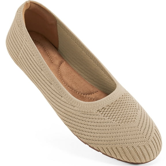 Ecetana Womens Flats Shoes Casual Dressy Shoes Knit Comfortable Ballet Flats for Women