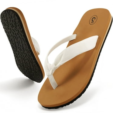 Ecetana Flip Flops for Women Comfy Lightweight Summer Beach Sandals ...