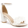 thumbnail image 1 of Ecetana Womens High Heel Sandals Open Toe Ankle Strap Chunky Heel Dress Shoes for Wedding Party, 1 of 7