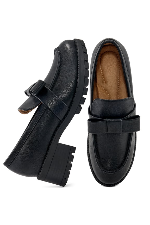 Womens Loafers Shoes Platform Chunky Penny Loafer Comfortable Slip On Work Business Casual Dress Shoes