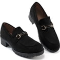 thumbnail image 1 of Ecetana Womens Loafers Shoes Platform Chunky Penny Loafer Lug Sole Comfortable Slip On Work Office Business Casual Dress Shoes, 1 of 5