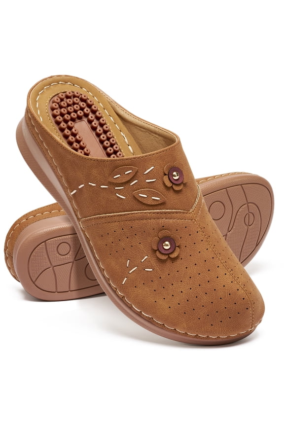 Womens Mules & Clogs Comfort Slip On Sandal Shoes Closed Toe Sandals for Women