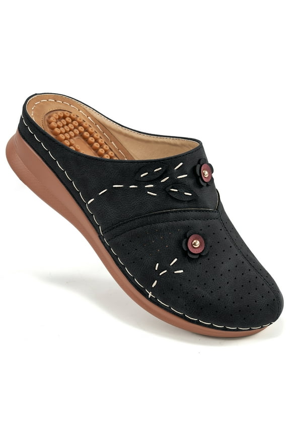 Womens Mules & Clogs Comfort Slip On Sandal Shoes Closed Toe Sandals for Women