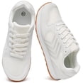 thumbnail image 1 of Ecetana Womens Retro Lace-Up Sneakers Mesh Upper Casual Walking Shoes, 1 of 7