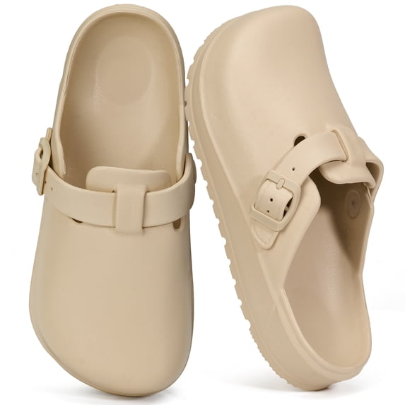 Ecetana Women Work Clogs Slip Resistant Shoes for Chef Nurse Garden Comfortable Slip-On Slide Sandals