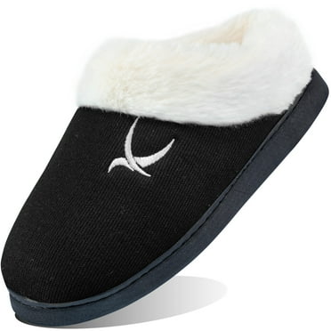 Ecetana Womens Slipper With Memory Foam Fluffy Soft Warm Slip On House Shoes