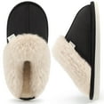 thumbnail image 1 of Ecetana Womens Slipper with Memory Foam Fluffy Soft Warm Slip On House Shoes, 1 of 6