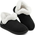 thumbnail image 1 of Ecetana Womens Slippers Faux Fur Warm House Shoes Fuzzy Memory Foam Closed Back Slippers, 1 of 7