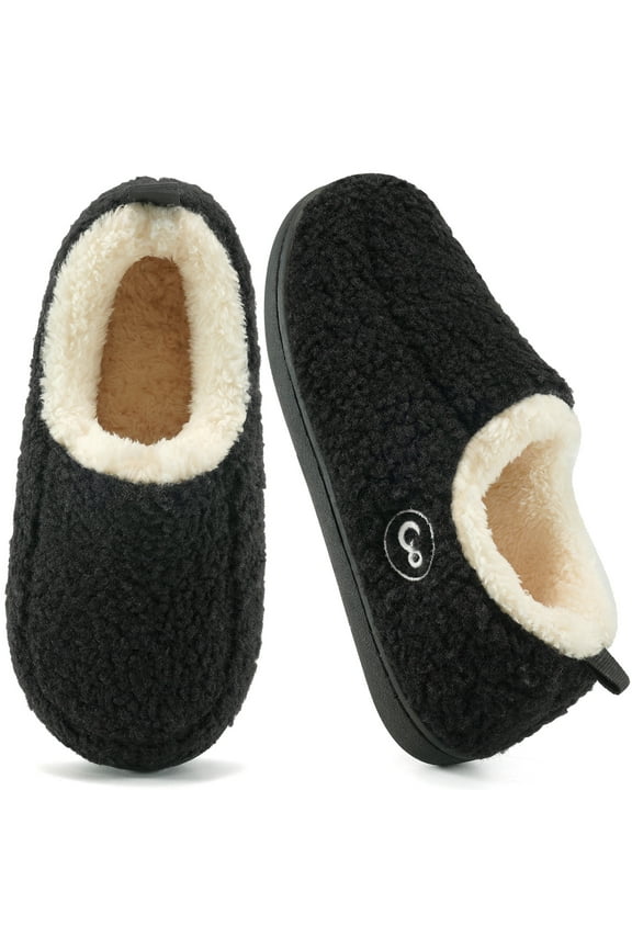 Womens Slippers Indoor Shoes with Memory Foam Warm Plush Fleece Lined House Slipper Home Shoe