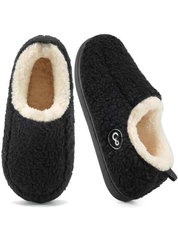 Womens Slippers Indoor Shoes with Memory Foam Warm Plush Fleece Lined House Slipper Home Shoe