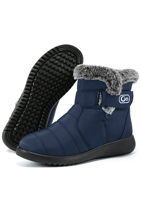 Womens Snow Boots Winter Shoes With Warm Plush Fleece Lined Ankle Booties