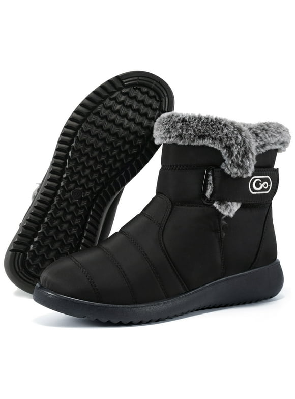 Womens Snow Boots Winter Shoes With Warm Plush Fleece Lined Ankle Booties