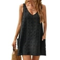 thumbnail image 1 of Ecetana Womens Summer Dress Swim Suit Cover Up V Neck Sleeveless Dress with Pockets, 1 of 6