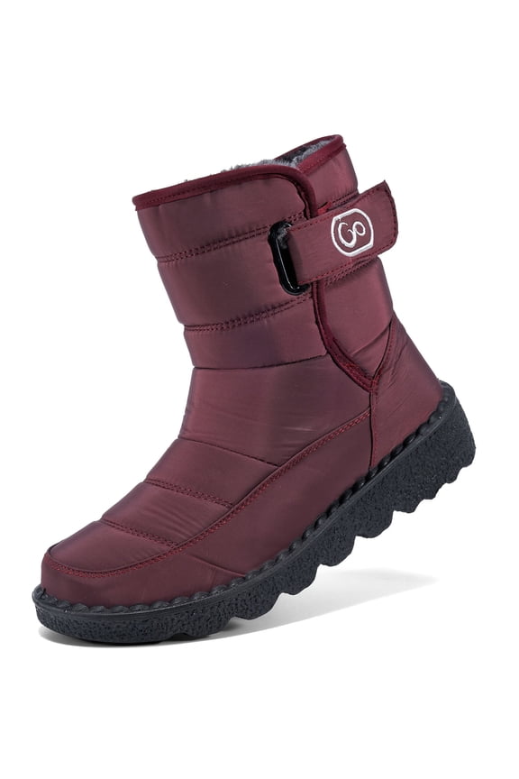 Womens Winter Snow Boots Ankle Booties Outdoor Waterproof Hiking Walking Platform Shoes