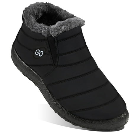 ecetana womens winter snow boots keep warm ankle boots waterproof outdoor booties