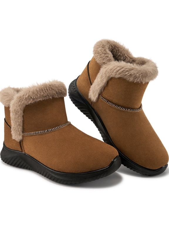 Womes Snow Boots Winter Shoes Warm Ankle Booties Slip On Winter Boots for Women