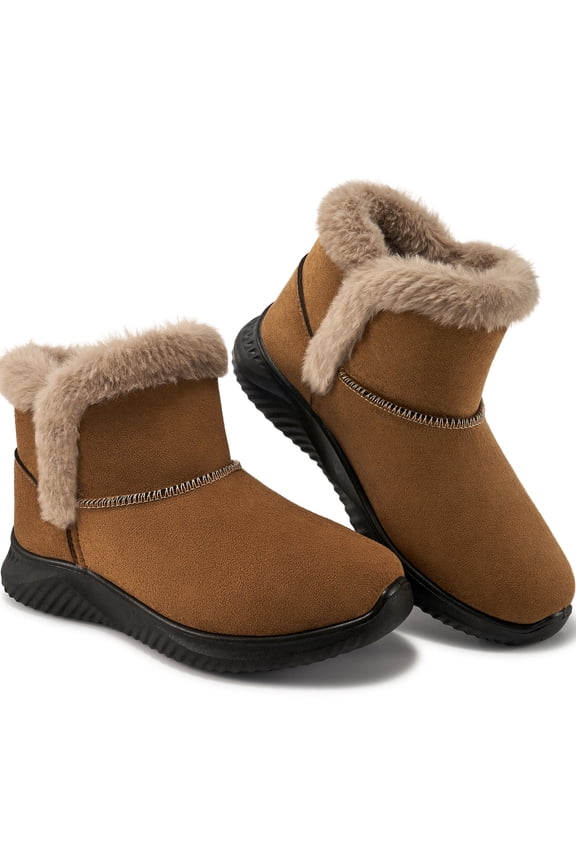 Womes Snow Boots Winter Shoes Warm Ankle Booties Slip On Winter Boots for Women