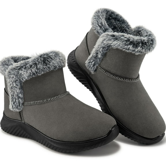 Ecetana Womes Snow Boots Winter Shoes Warm Ankle Booties Slip On Winter Boots for Women