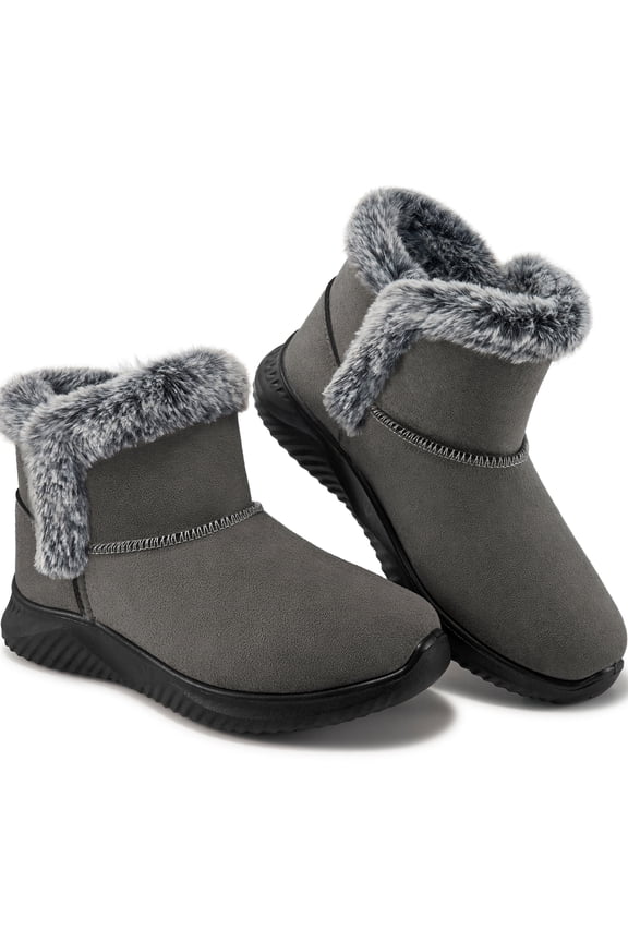 Womes Snow Boots Winter Shoes Warm Ankle Booties Slip On Winter Boots for Women