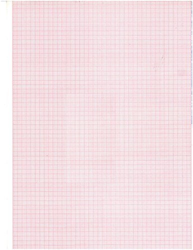 Ecg Paper for Quinton with Part#30146-001/2 (210mm X 300mm X 200sh) - RED (10)