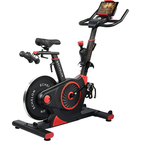 Echelon EX3 Smart Fitness Bike with Small Footprint, Red + 30-Day Free Membership