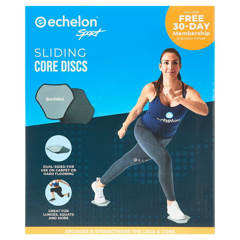 Echelon Gliding Core Discs, 2 Pack of Exercise Sliders 