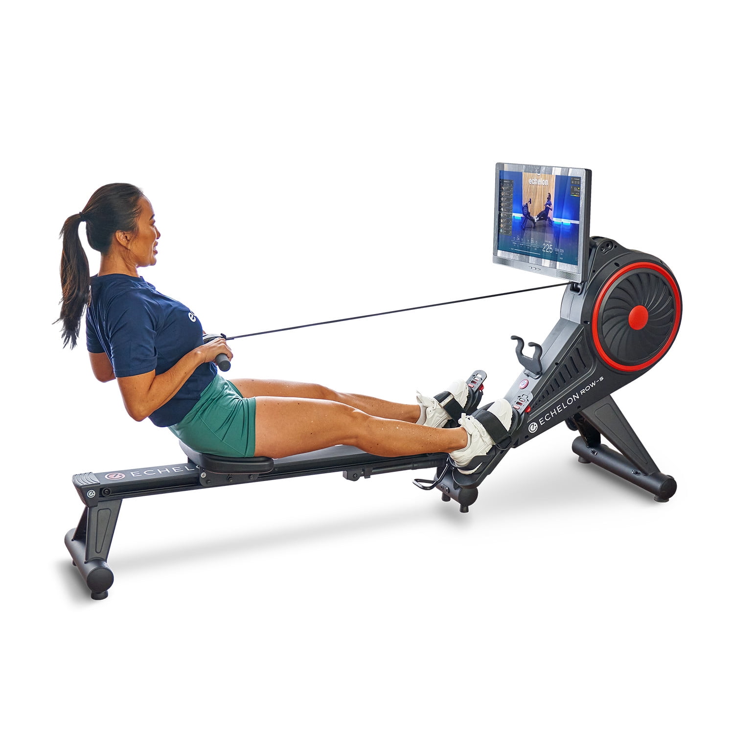 Echelon Indoor Exercise Rower Smart Row S Workout Machine with 22 HD Rotating Touchscreen 30 Day Free Membership Walmart