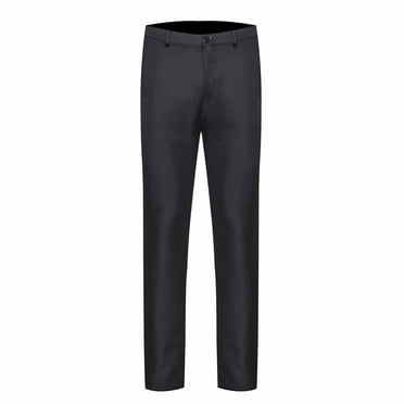 EchfiProm Black Mens Pants Slim Fit Dress Pants Business Casual Long Gym Pants XXXL