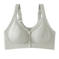 thumbnail image 1 of EchfiProm Bras for Women Front Closure Plus Size Padded Full Figure Green Older Women Ladies Bras 38ABC, 1 of 4
