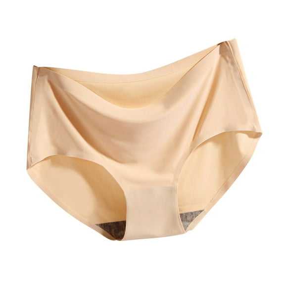 EchfiProm Brief Women Underwear Seamless 1PC Khaki Breathable Comfortable Plus Size Cotton Briefs XXL